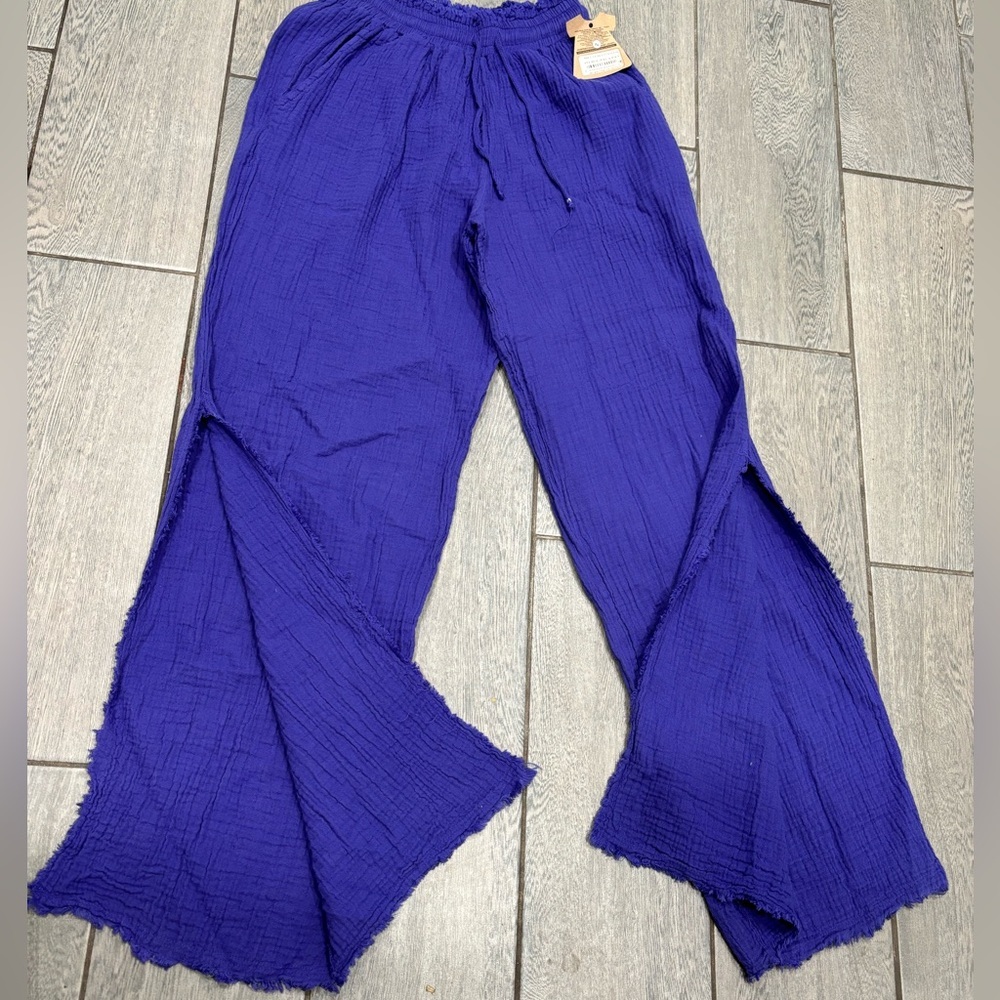 Nicolas Women's Purple Wide-Leg Pants Size 2 - Picture 3 of 11